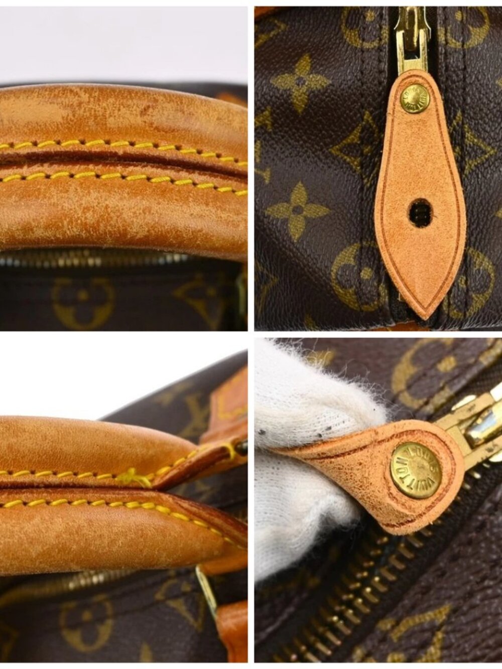 BUYIT02 LOUIS VUITTON SPEEDY 35 HANDBAG PURSE MONOGRAM M41524 VI882 YQ07118 - Picture 16 of 16